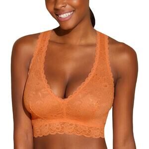 Cosabella Never Say Never Curvy Racie Racerback Bralette Garcinia Rust Orange XL